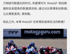 【赛车体育】布雷博改装刹车代理透过数据看比赛，MotoGP赛事数据第二弹