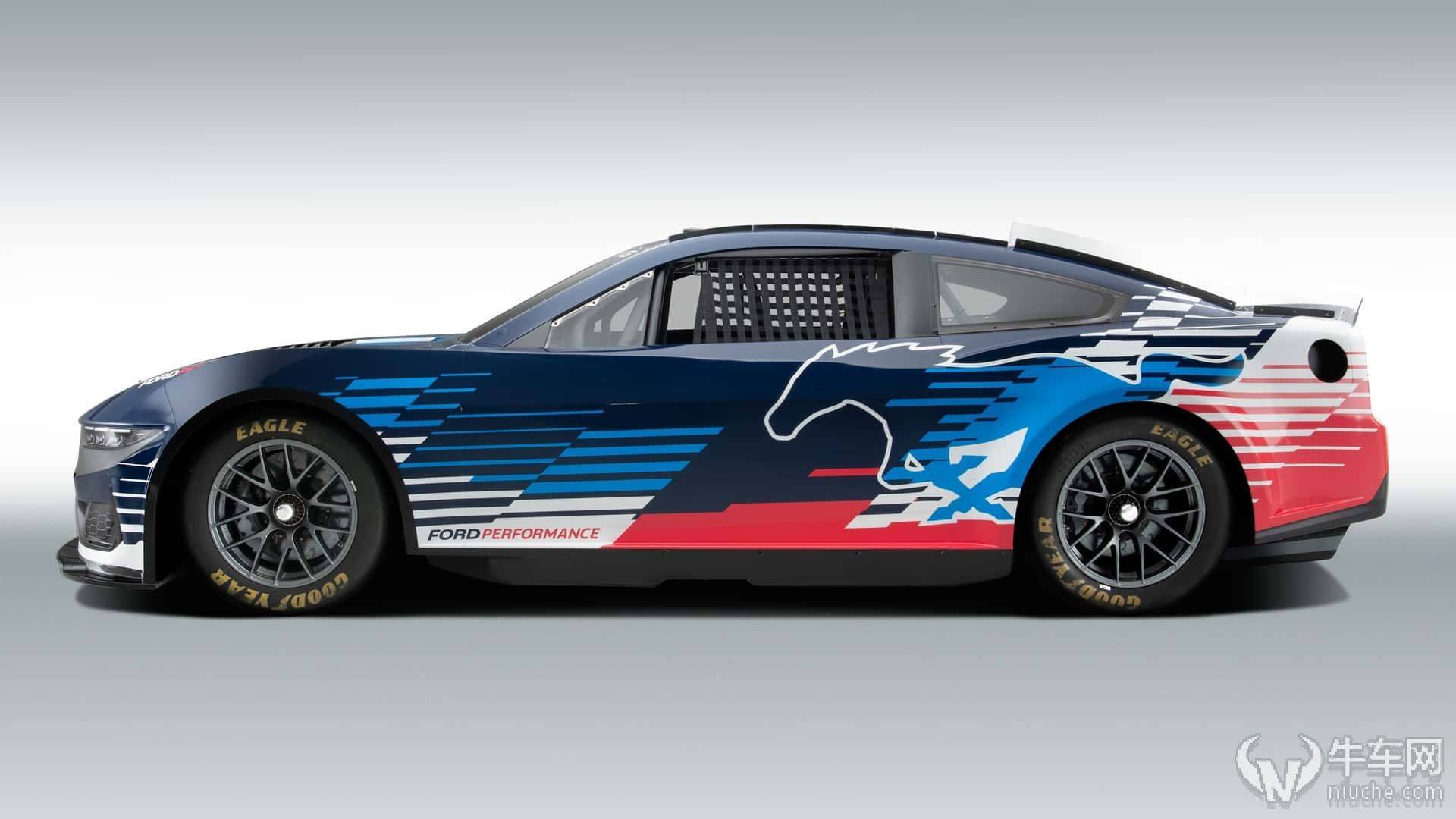 【赛车体育】福特Mustang新赛车 2024赛季NASCAR赛车